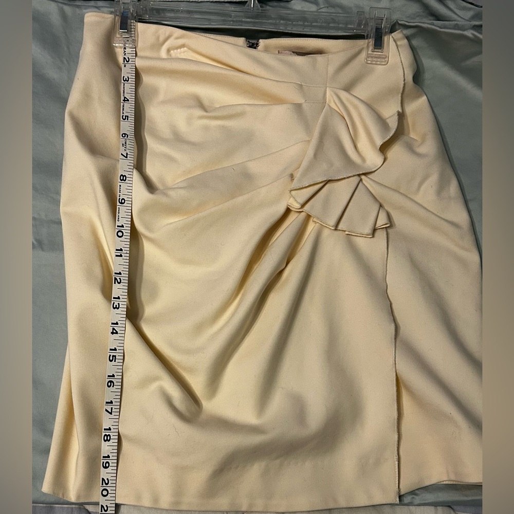 Forever 21 Cream Pencil Skirt